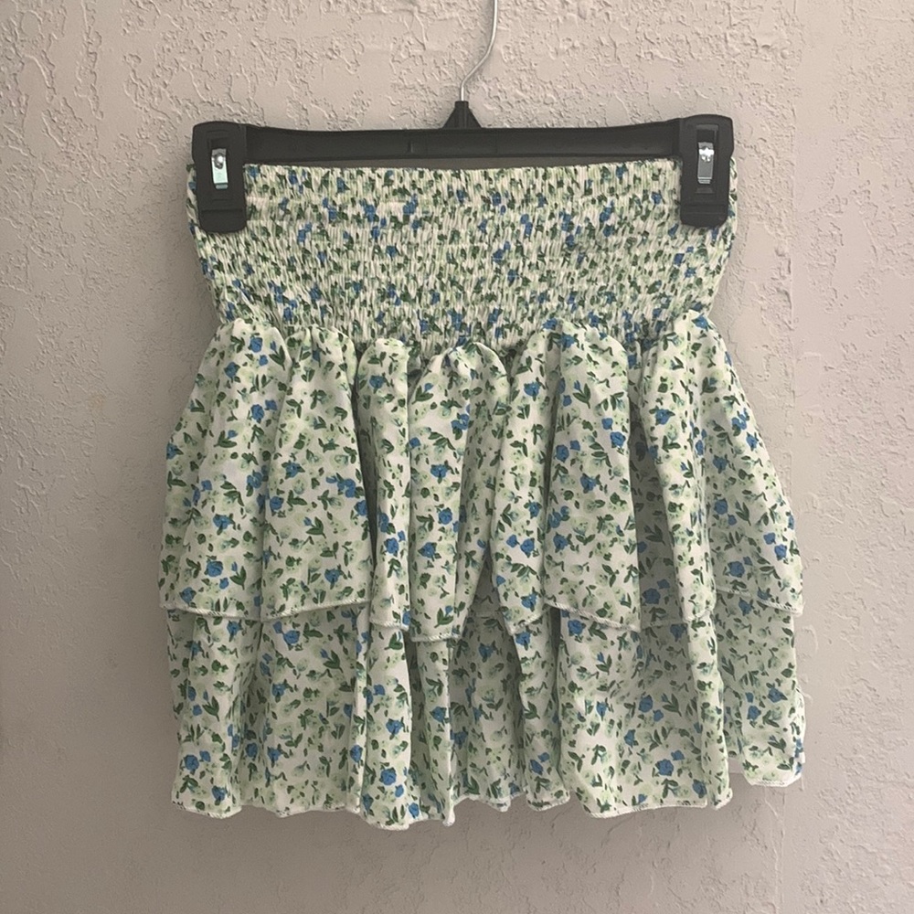 Floral Ruffle Skirt